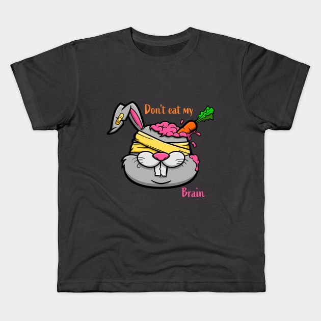 Don't Eat My Brain Kids T-Shirt by AttireCafe